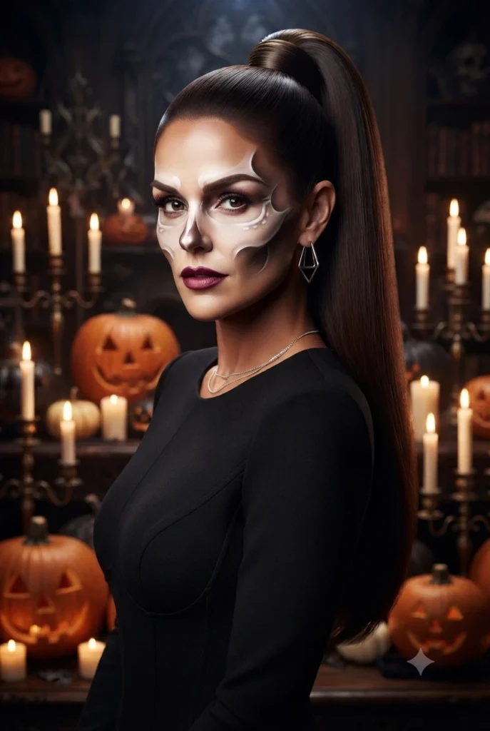 7. Skeleton Sleek Ponytail
