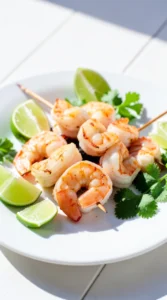 Cilantro Lime Grilled Shrimp Skewers