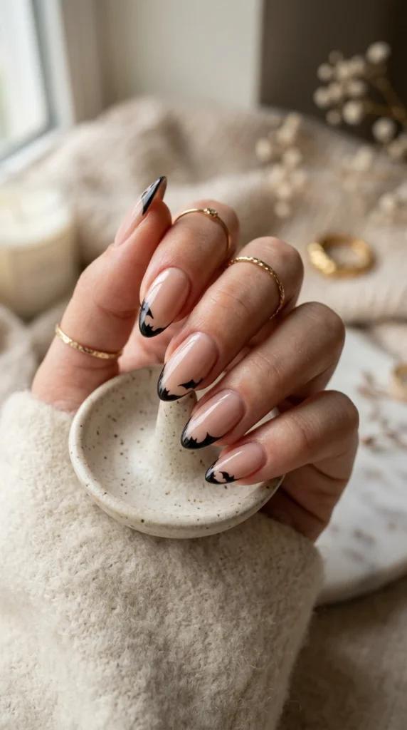 Little Bat Wing Cute Halloween Nails