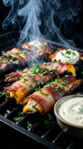 Grilled Bacon-Wrapped Jalapeño Poppers