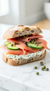 Smoked Salmon & Herb Cream Cheese Sourdough