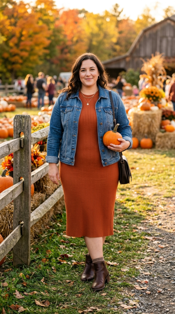 Flannel Shirt and Wide-Leg Jeans