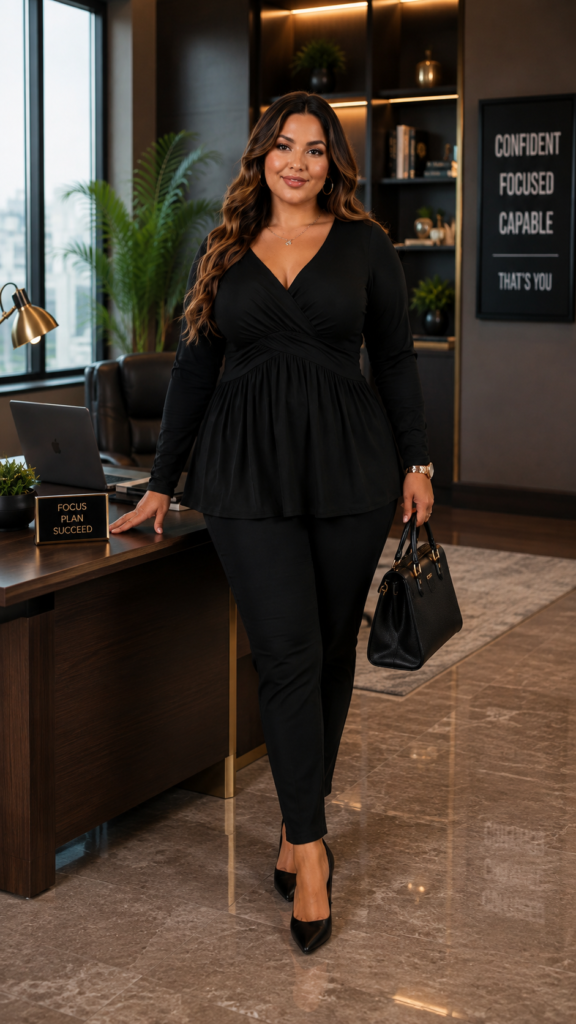 Plus Size V-Neck Tunic