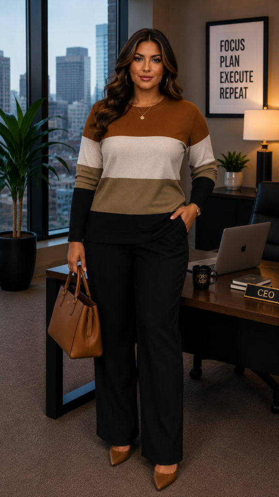 IN'VOLAND Plus Size Sweater
