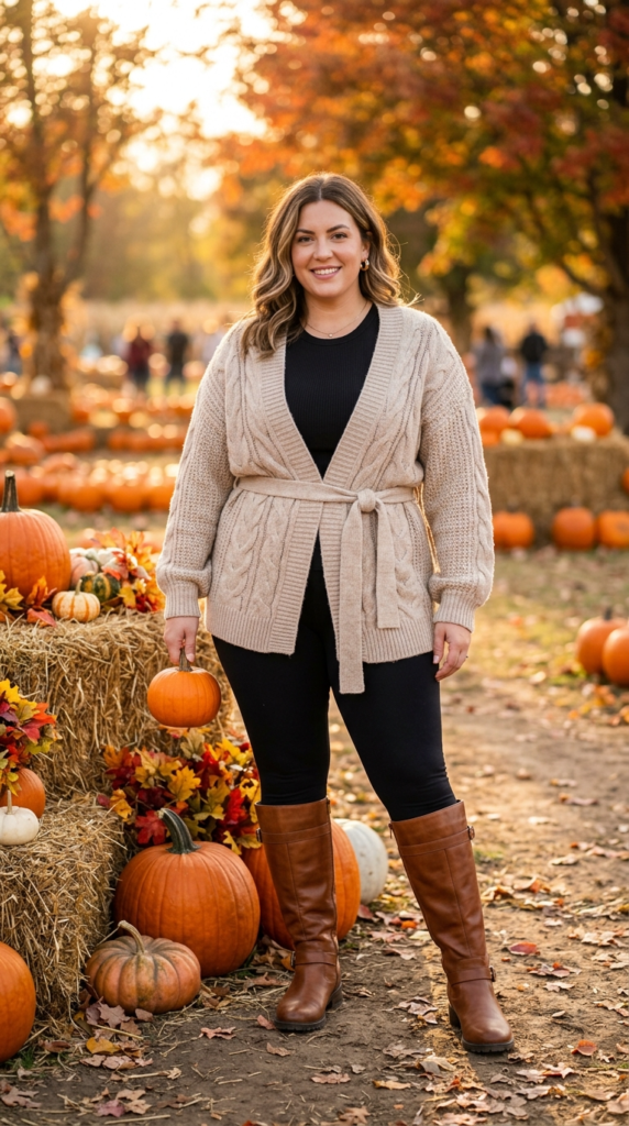 Wrap Cardigan and Leggings