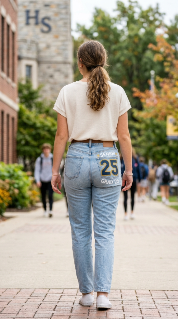 Class of 25" Back Pocket Lettering