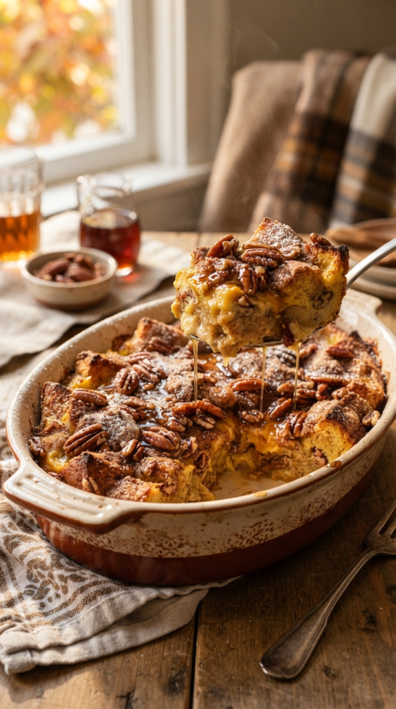 Pumpkin Cinnamon French Toast Bake