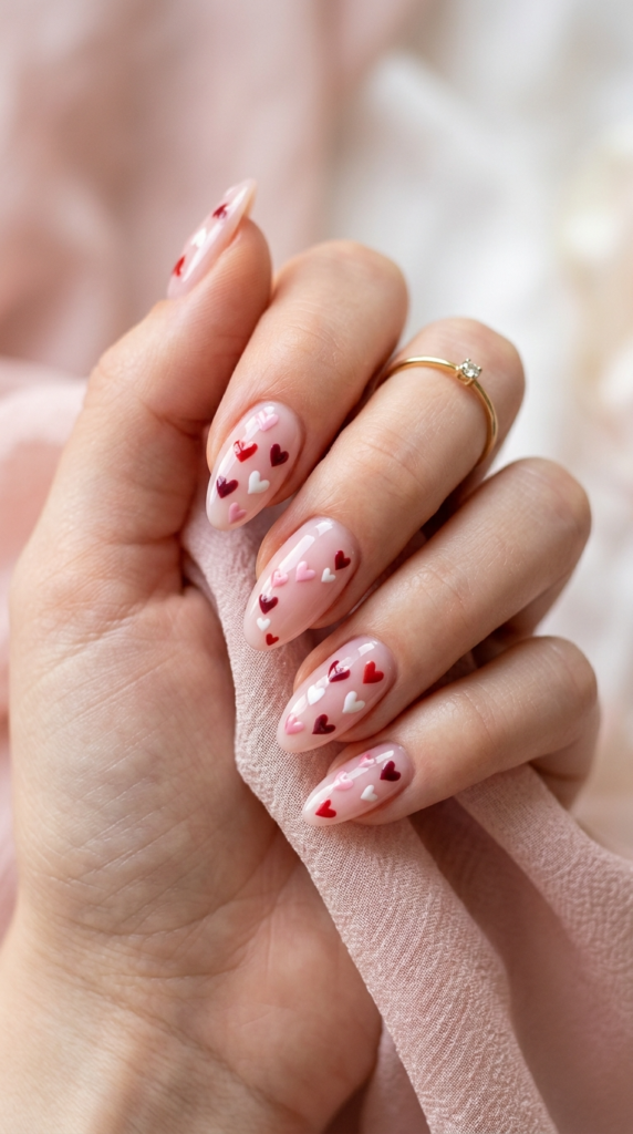 Cute Heart Nails