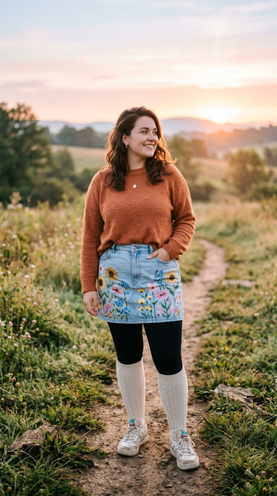 Skirt on top, comfort below
