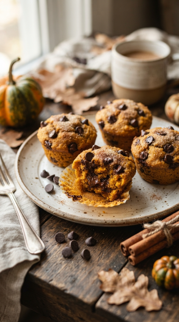 Pumpkin Chocolate Chip Muffins