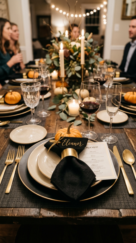 Mini Pumpkin Place Settings