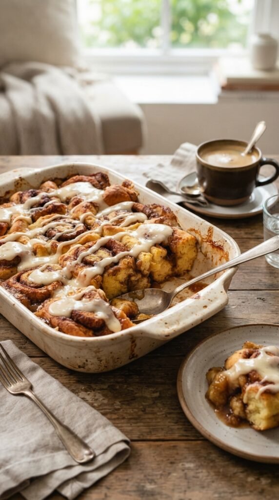 Cinnamon Roll Breakfast Casserole