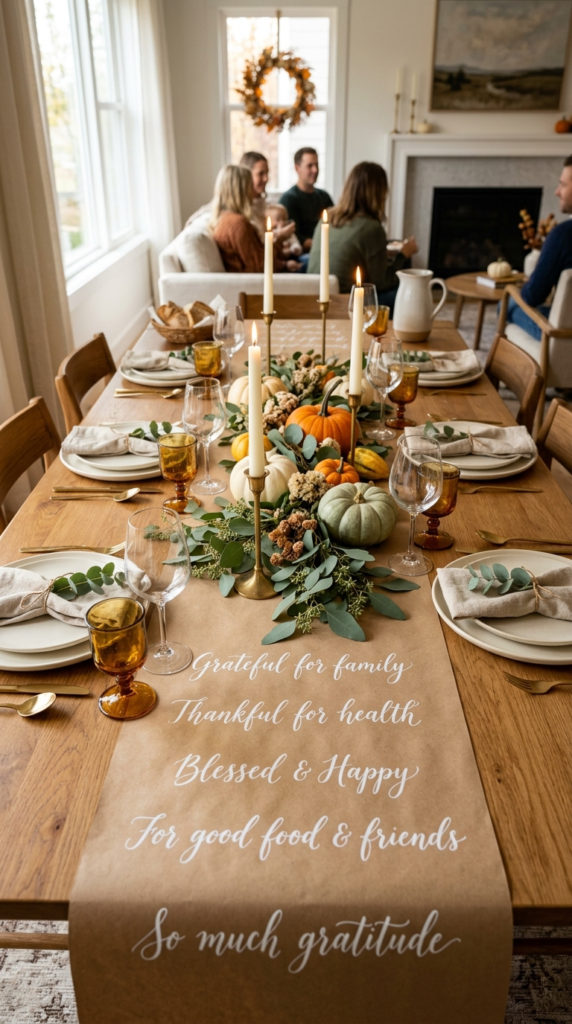 Personalized Kraft Paper Table Runners