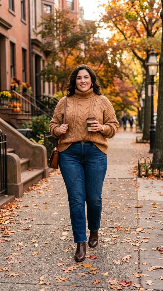 Jeans and a Cozy Turtleneck