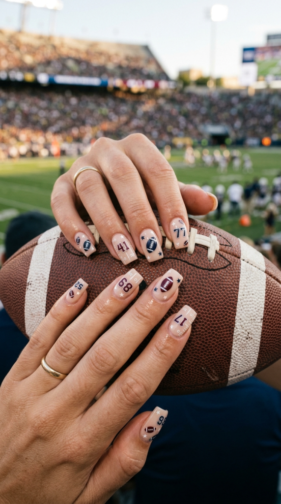 Football Spirit Nails