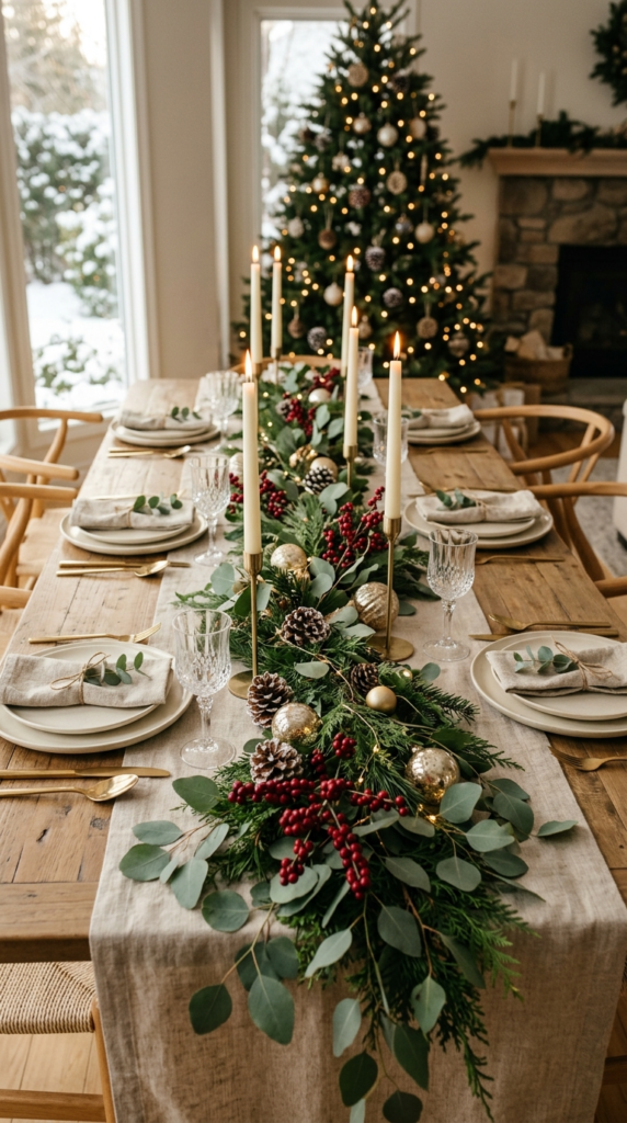 Eucalyptus and Berry Garland