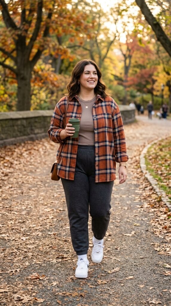 Sweatpants and a Flannel Shirt