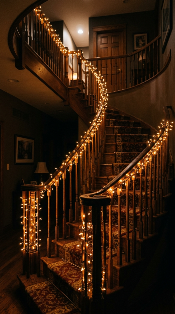 Warm Amber String Lights