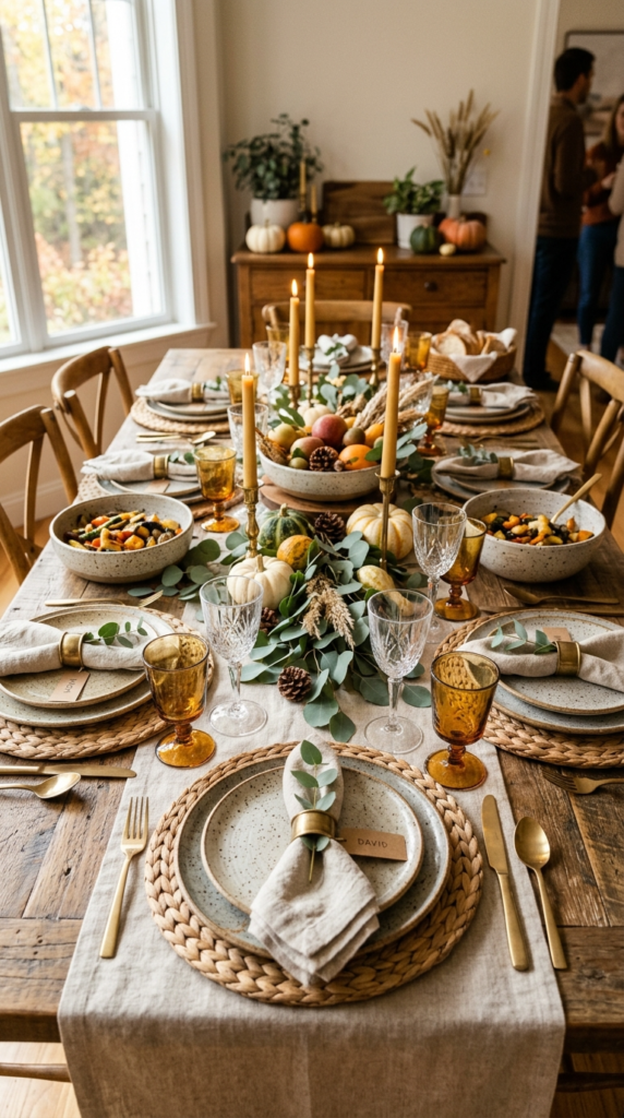 Stoneware Dinner Plates with Speckled Glaze