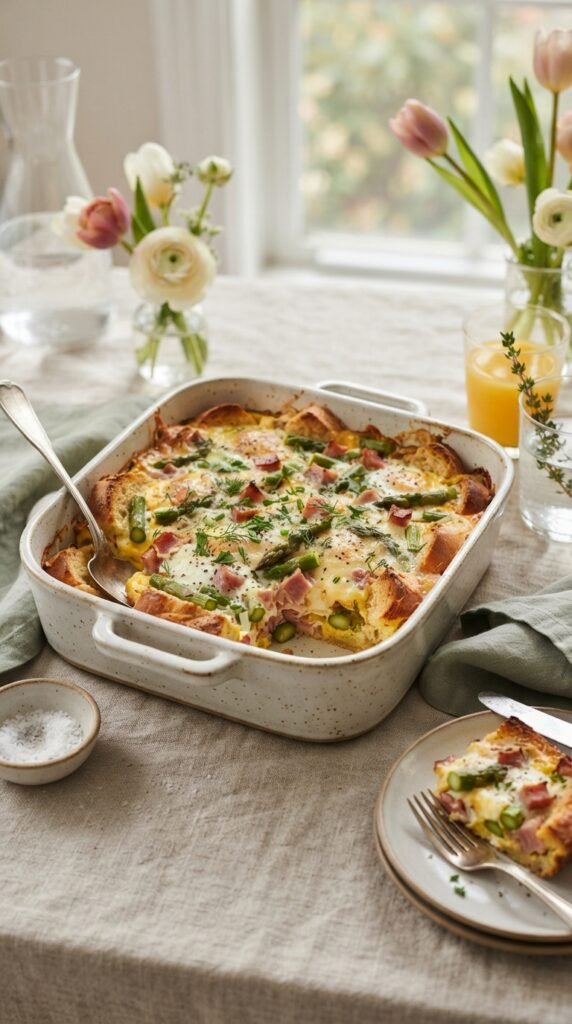 Ham and Asparagus Brunch Casserole
