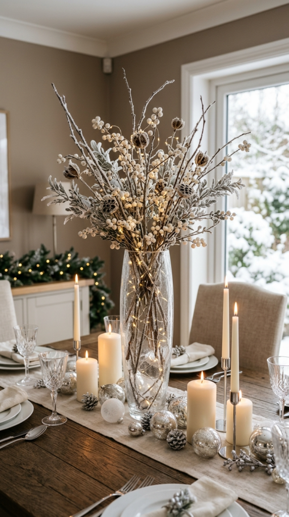 Frosted Branch Vase