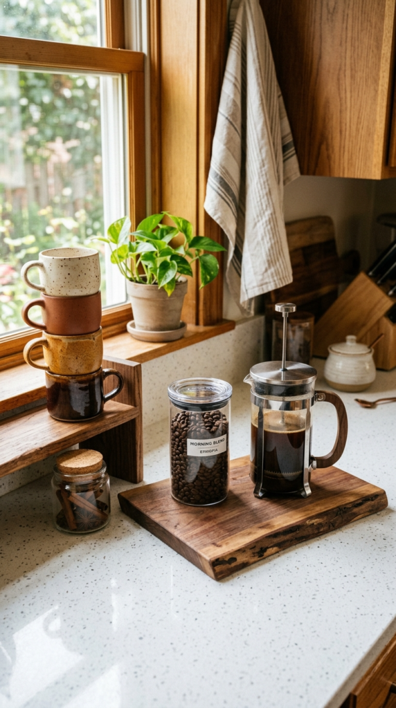 Ceramic Mug Displays for Coffee Stations