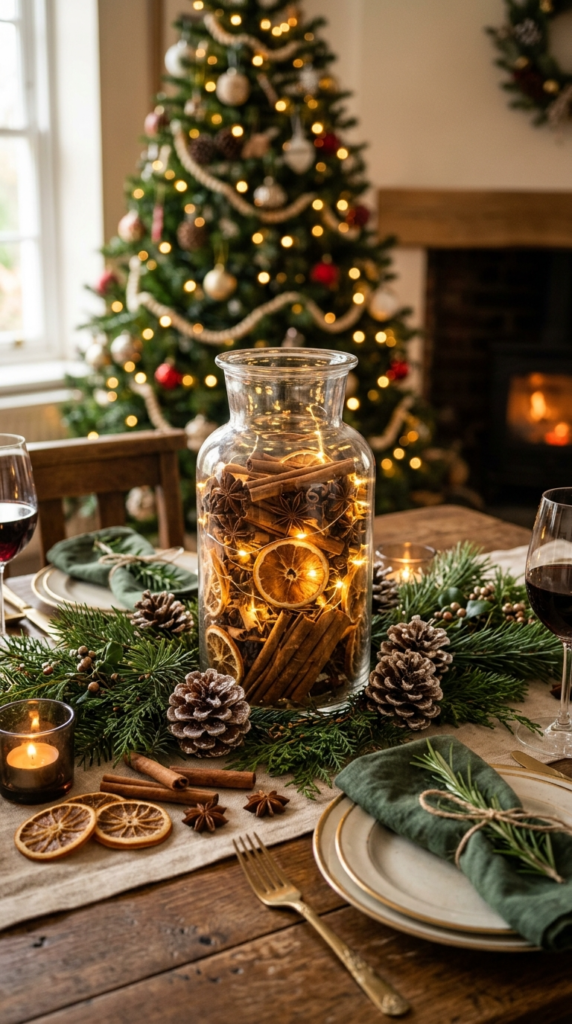 Star Anise and Cinnamon Stick Vase