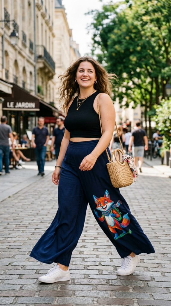 Flowy pants, unstoppable spirit