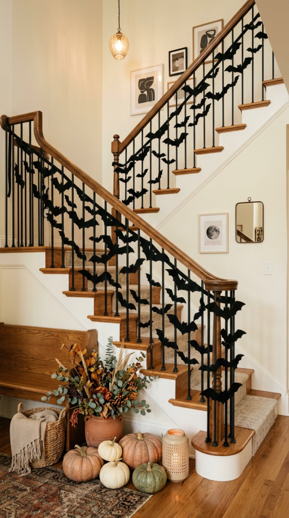 Black Felt Bat Banner