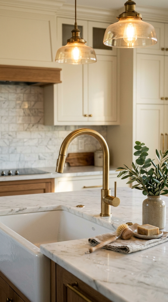 Brass Kitchen Faucet