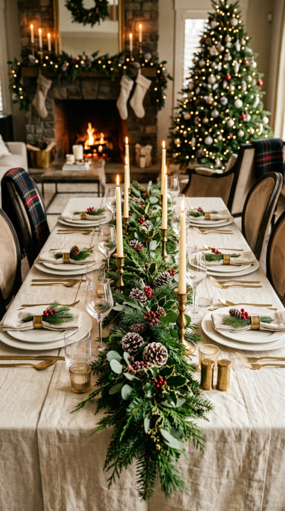 Fresh Greenery Garland Runner