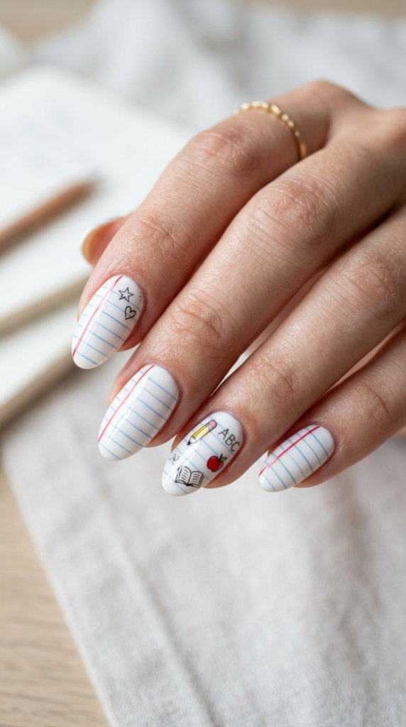 Notebook Paper Nails