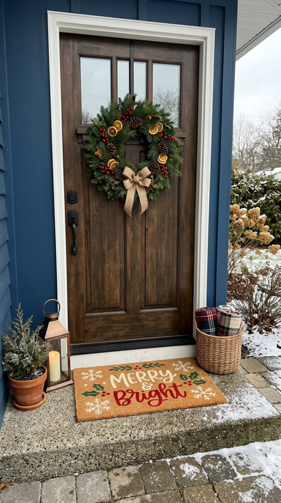 Kitchen Entry Wreath and Mat