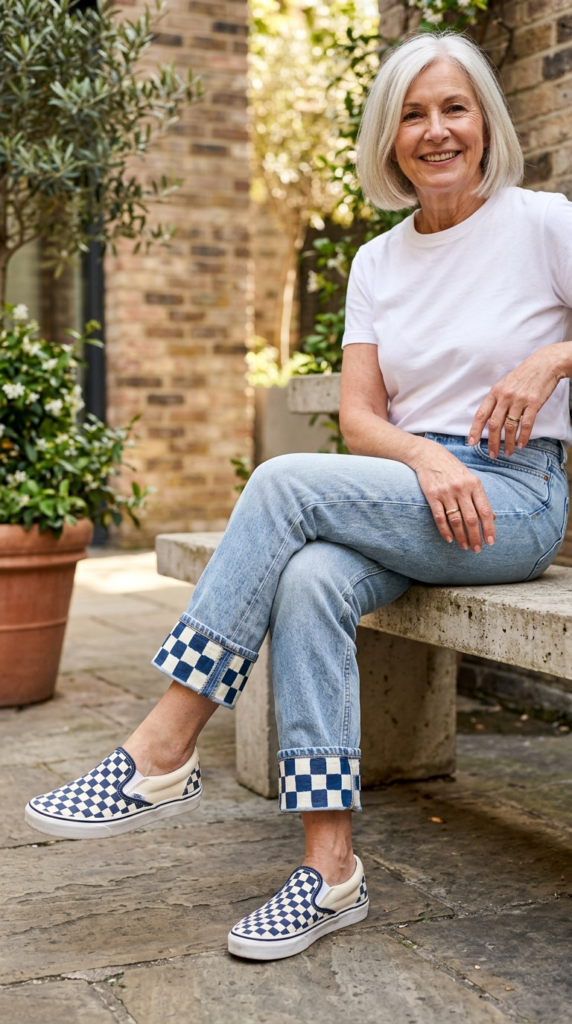 Checkerboard Cuff Accent