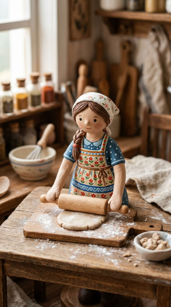 Tiny Baking Figure