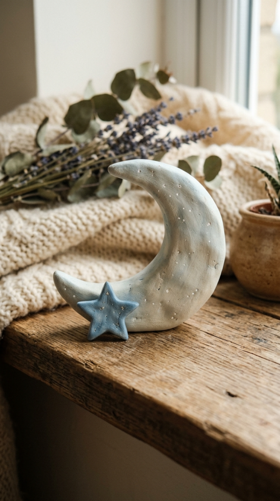 Mini Moon and Star Figure