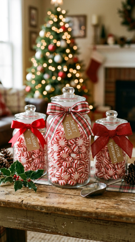 Glass Jars Filled with Treats