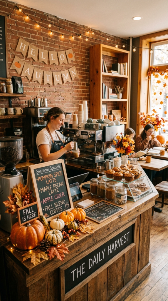 Coffee Bar with Seasonal Styling