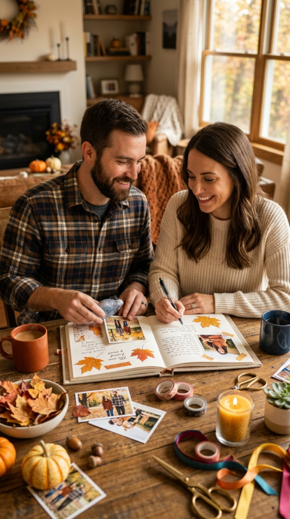 DIY Fall Photo Album Page