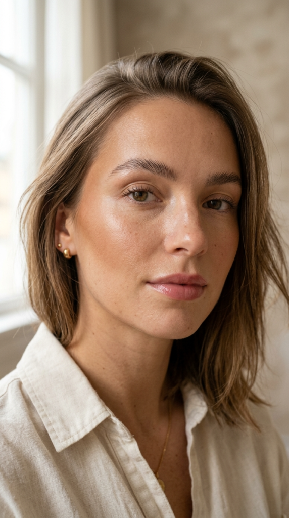 No-Makeup Bronzer-Only Look