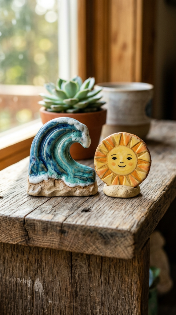 Mini Wave and Sun Figure