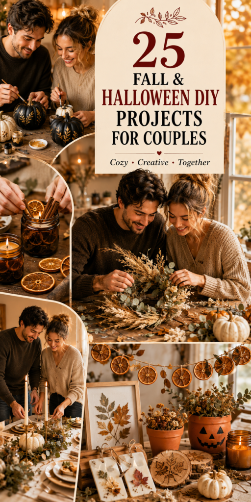 25 Fall & Halloween DIY Projects Couples Can Make Together