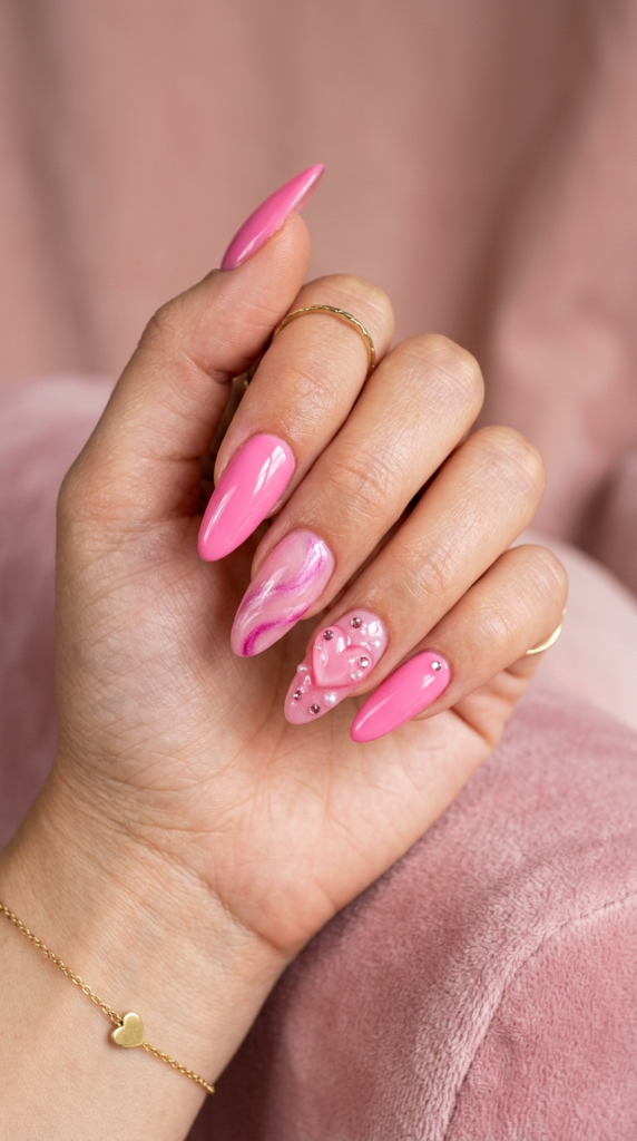Barbie Pink Nails