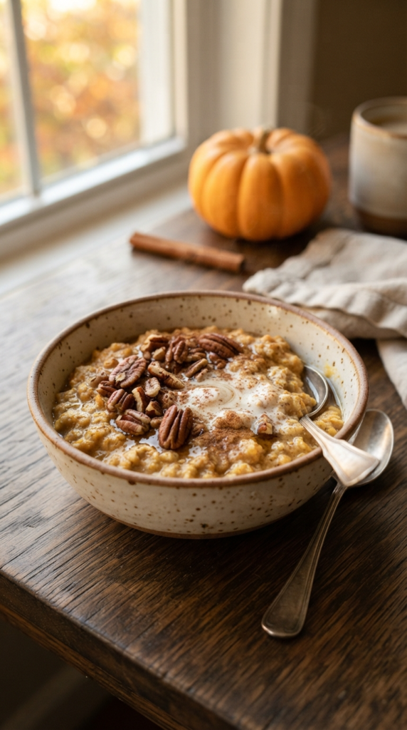 Creamy Pumpkin Oatmeal