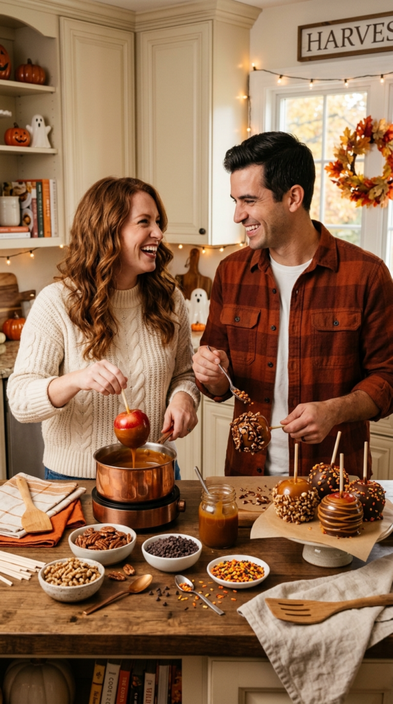 Homemade Caramel Apple Bar