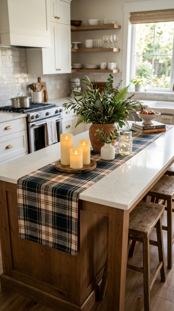 Layered Table Runner on the Island