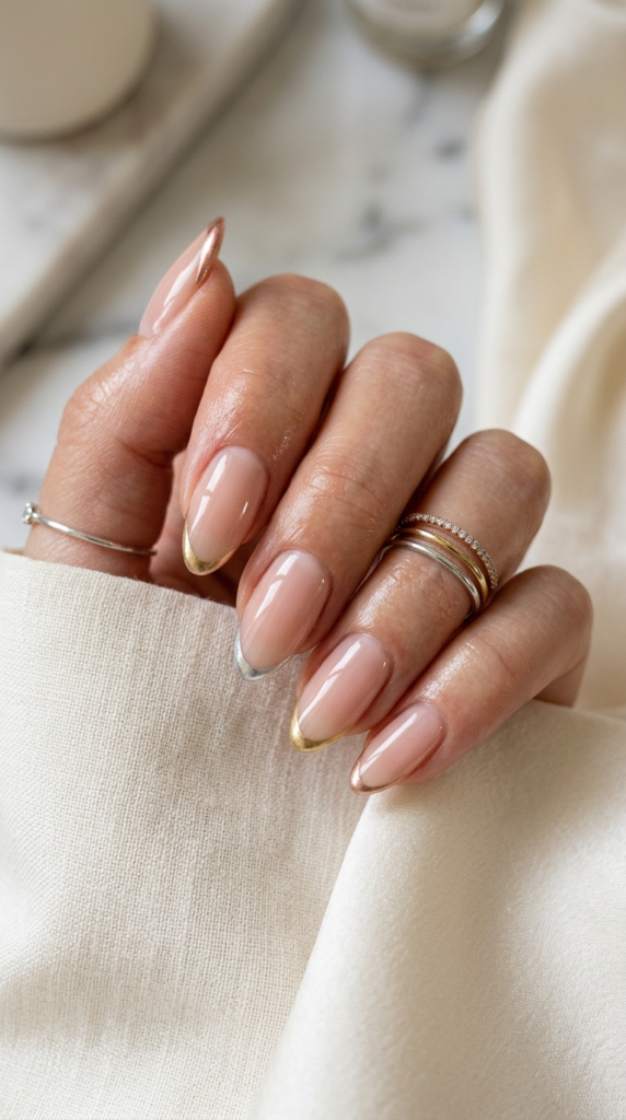 Metallic French Tips
