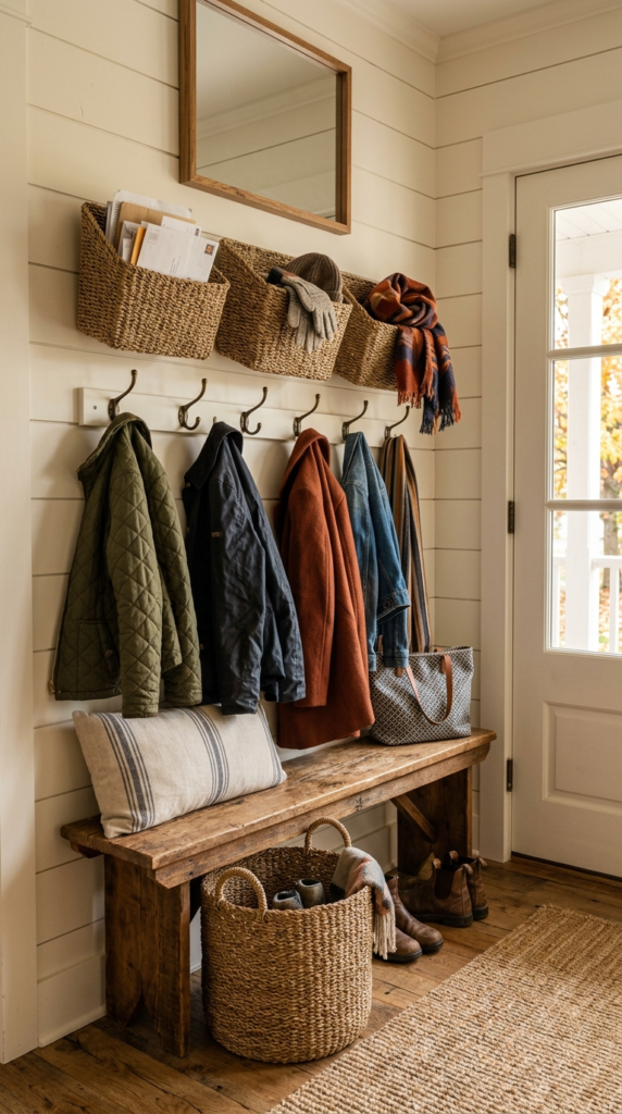 Natural Seagrass Storage Baskets for Entryways