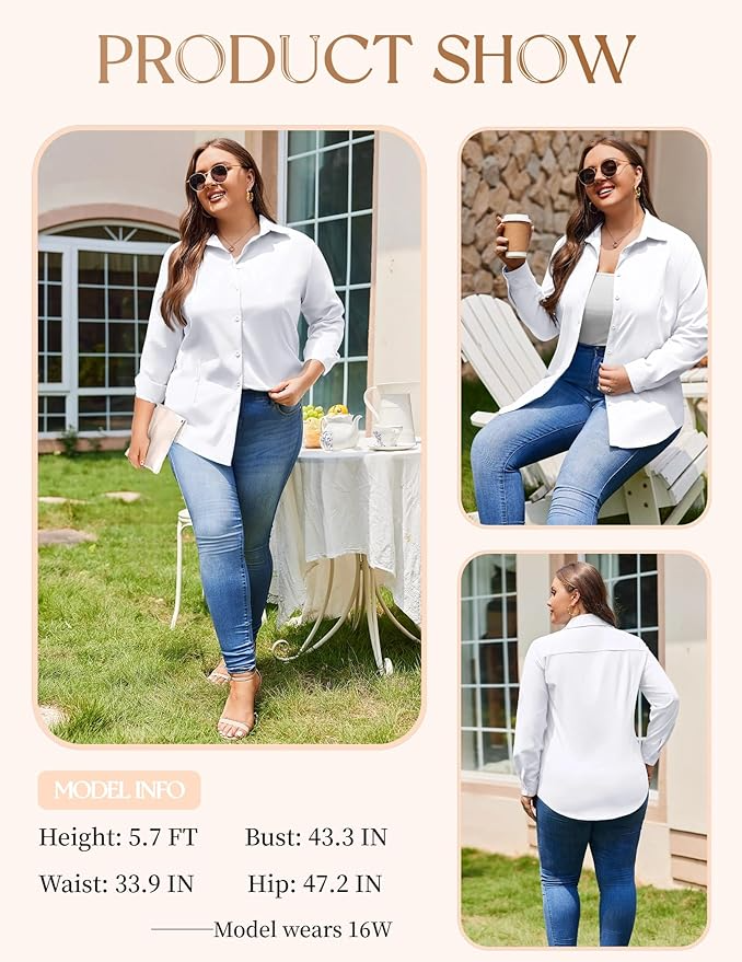 Button-Down Shirt + Wide-Leg Jeans