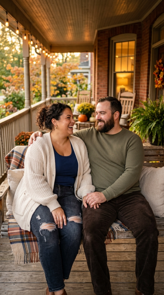 Cozy Cardigan and Corduroy Pants Combo